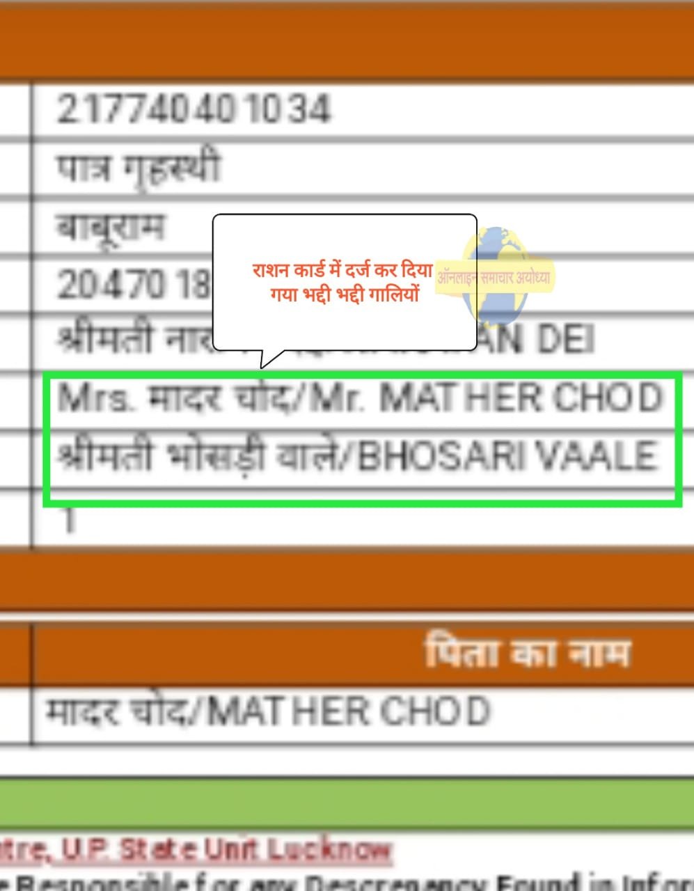 हिंदी समाचार |राशन कार्ड में दर्ज कर दिए गए...