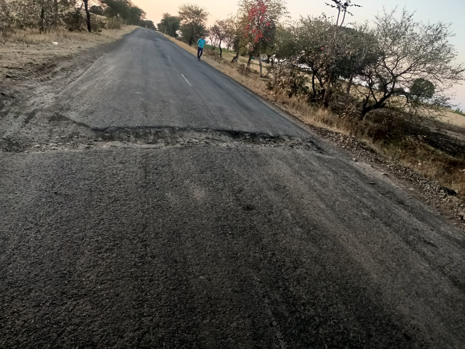 हिंदी समाचार |तलेन सारंगपुर रोड पर गड्ढे...