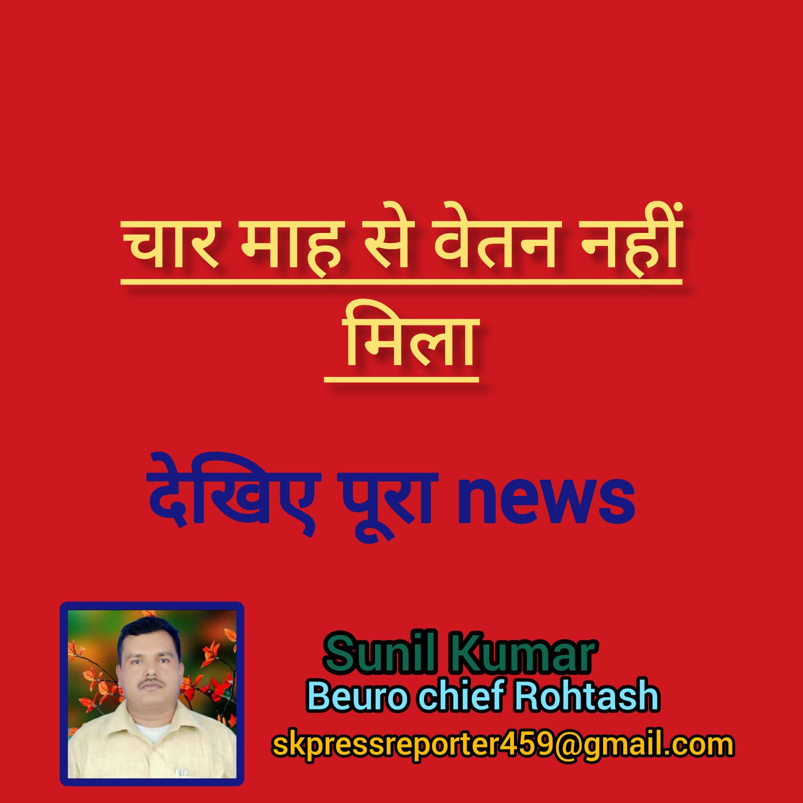 हिंदी समाचार |चार माह से वेतन नहीं मिला