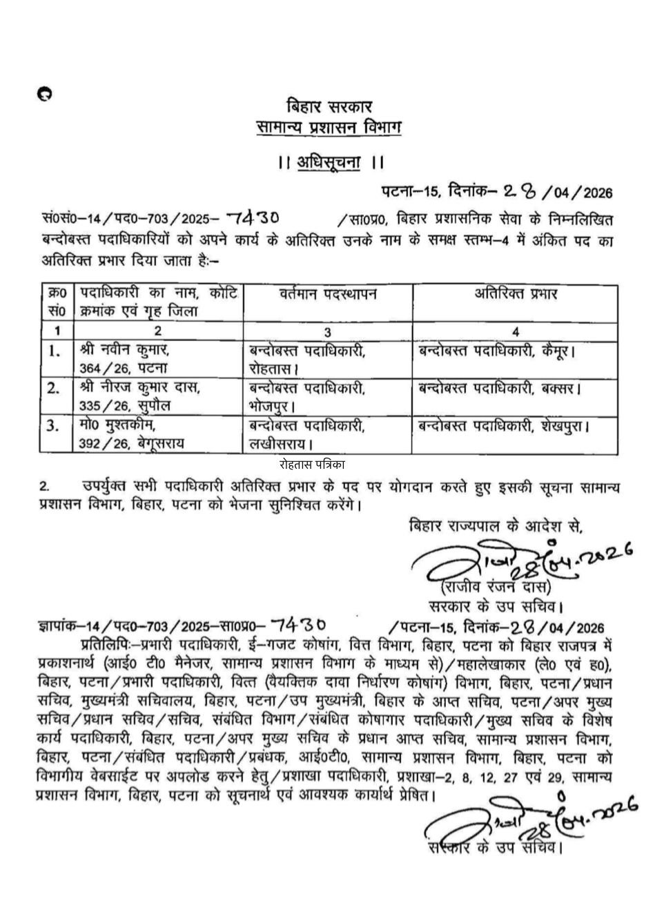 हिंदी समाचार | वीन कुमार को मिला कैमूर का...