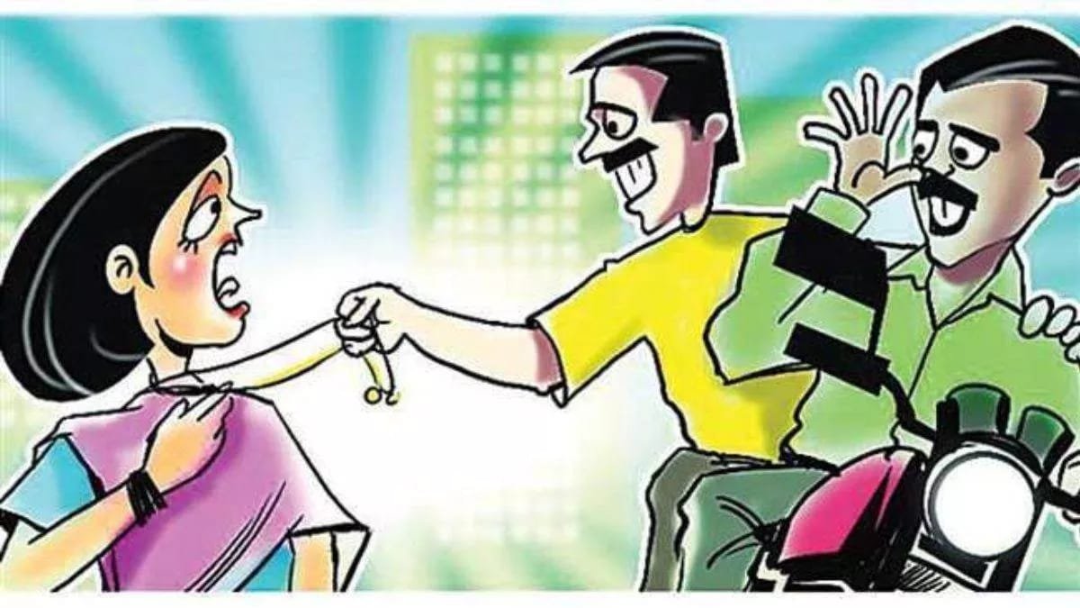 हिंदी समाचार |हाइवे पर महिला के गले से...