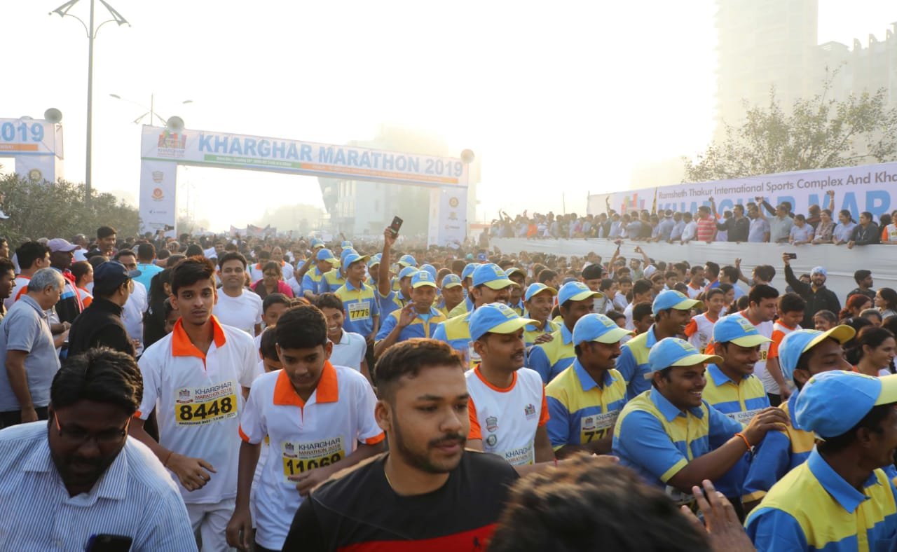 हिंदी समाचार |खारघर मैराथन में  हजारो...