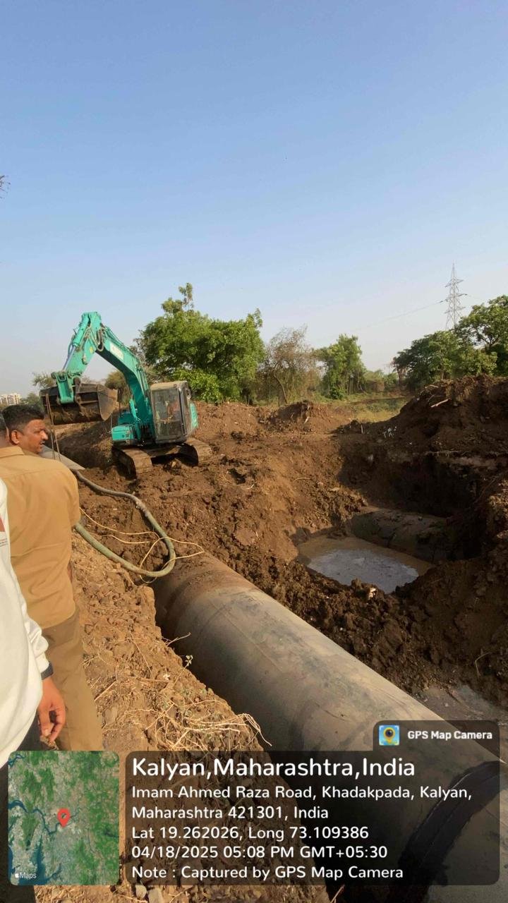 हिंदी समाचार |मुख्य जलवाहिनी टूटी, भिवंडी...