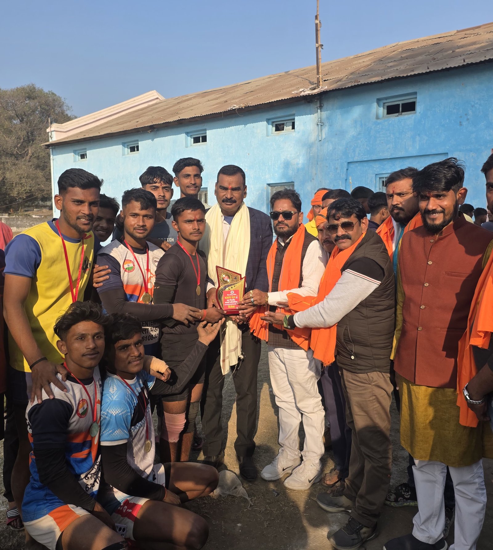 हिंदी समाचार |बजरंग दल ने कराई कबड्डी...