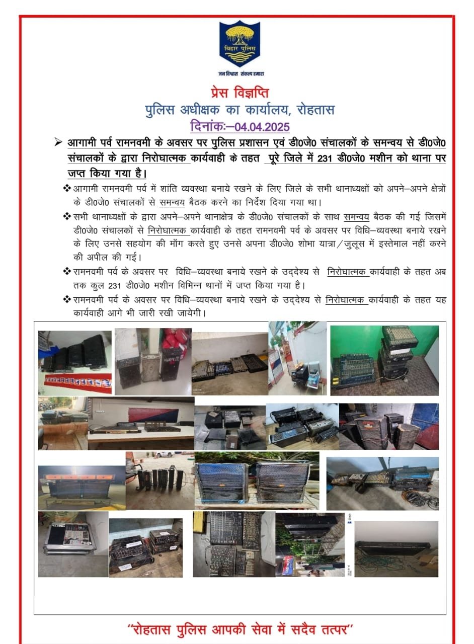 हिंदी समाचार |जिले में 231 डीजे जब्त