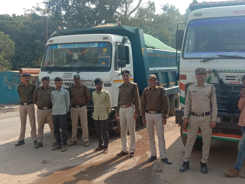 हिंदी समाचार |थाना चुरहट पुलिस द्वारा रेत...