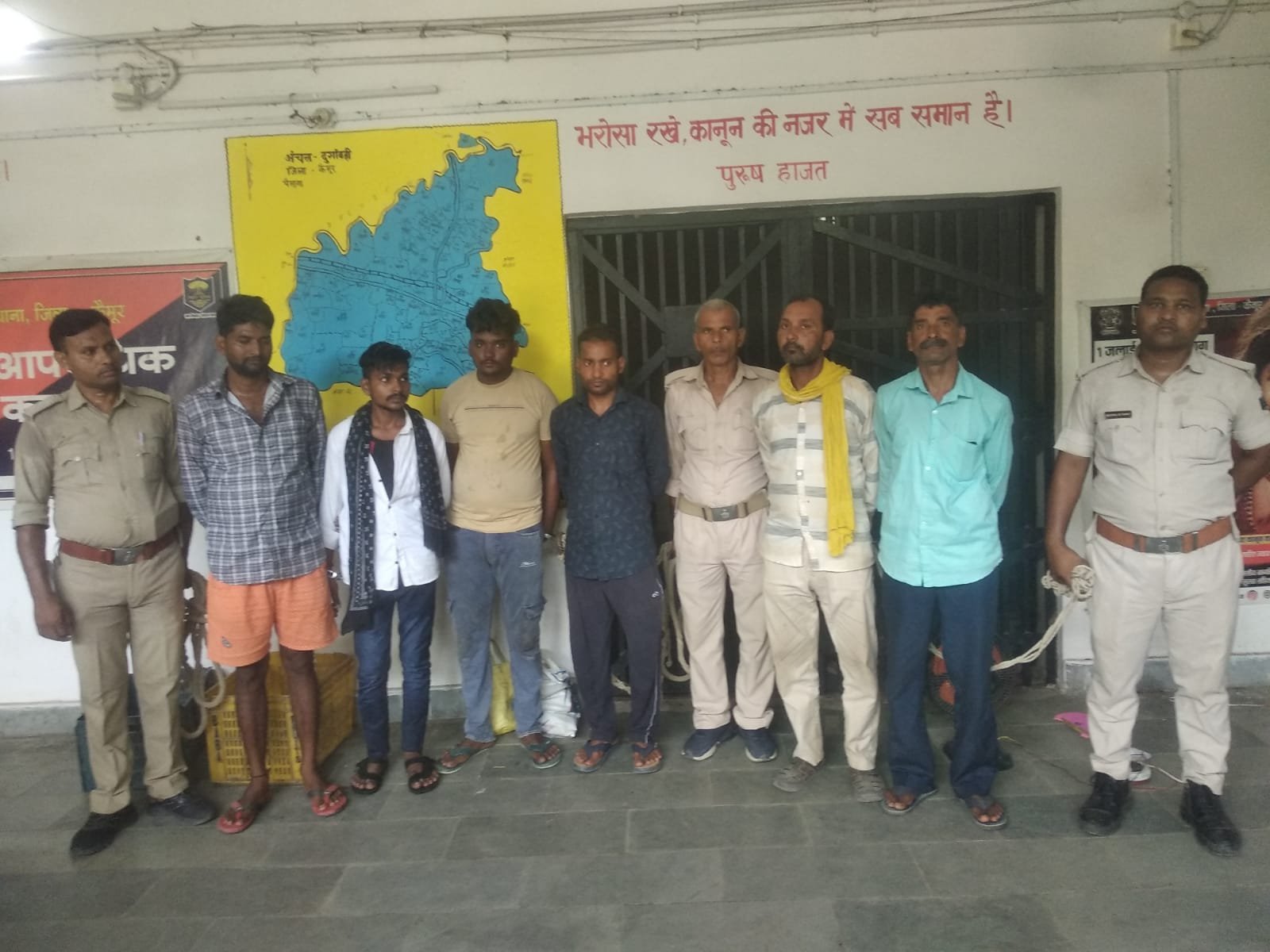 हिंदी समाचार |दुर्गावती थाना प्रशासन ने...