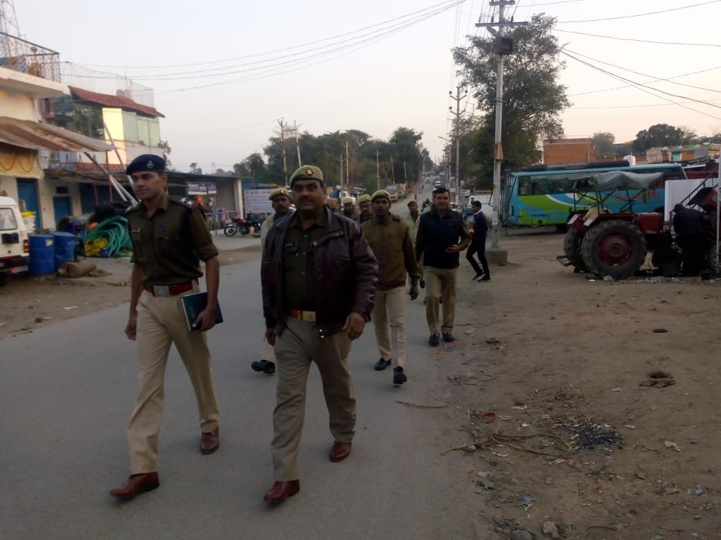 हिंदी समाचार |फुट मार्च निकाल बीजपुर पुलिस...