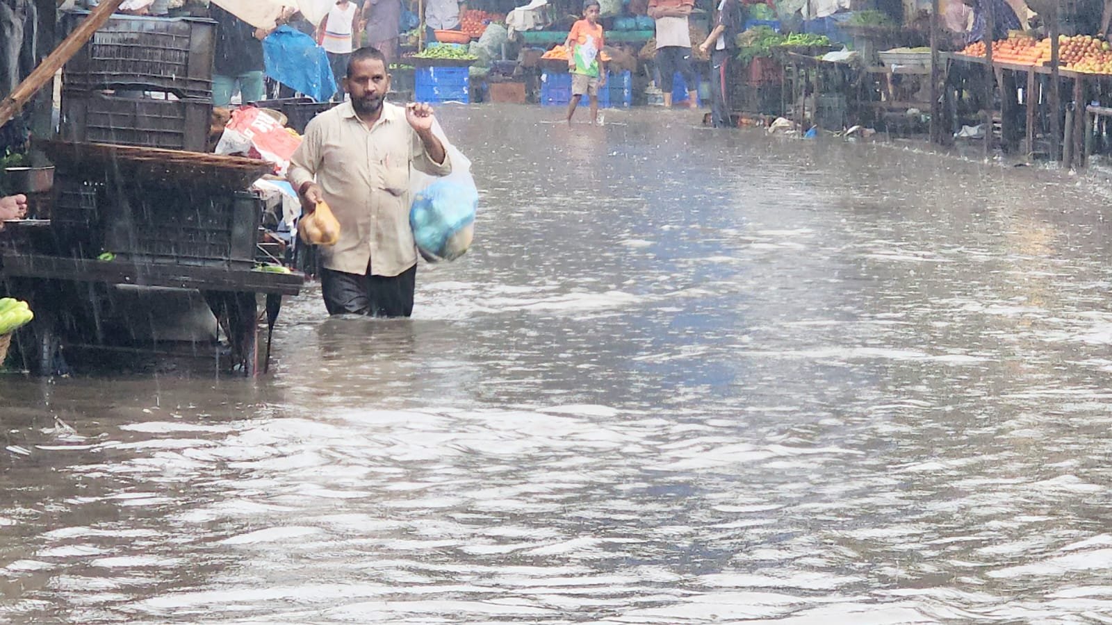 हिंदी समाचार |भिवंडी में मूसलाधार बारिश से...