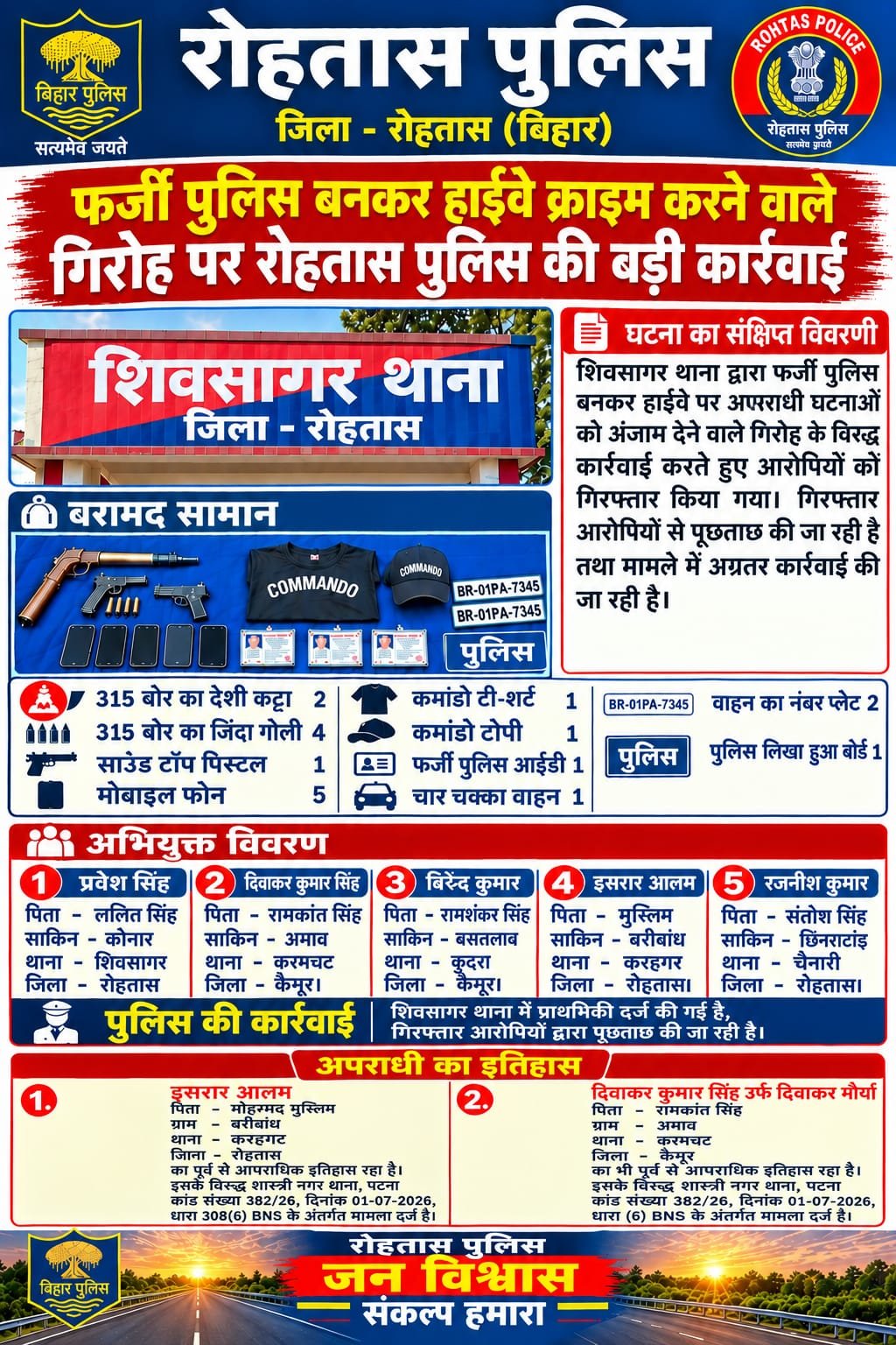 हिंदी समाचार | नकली दरोगा फर्जी कमांडो सहित...