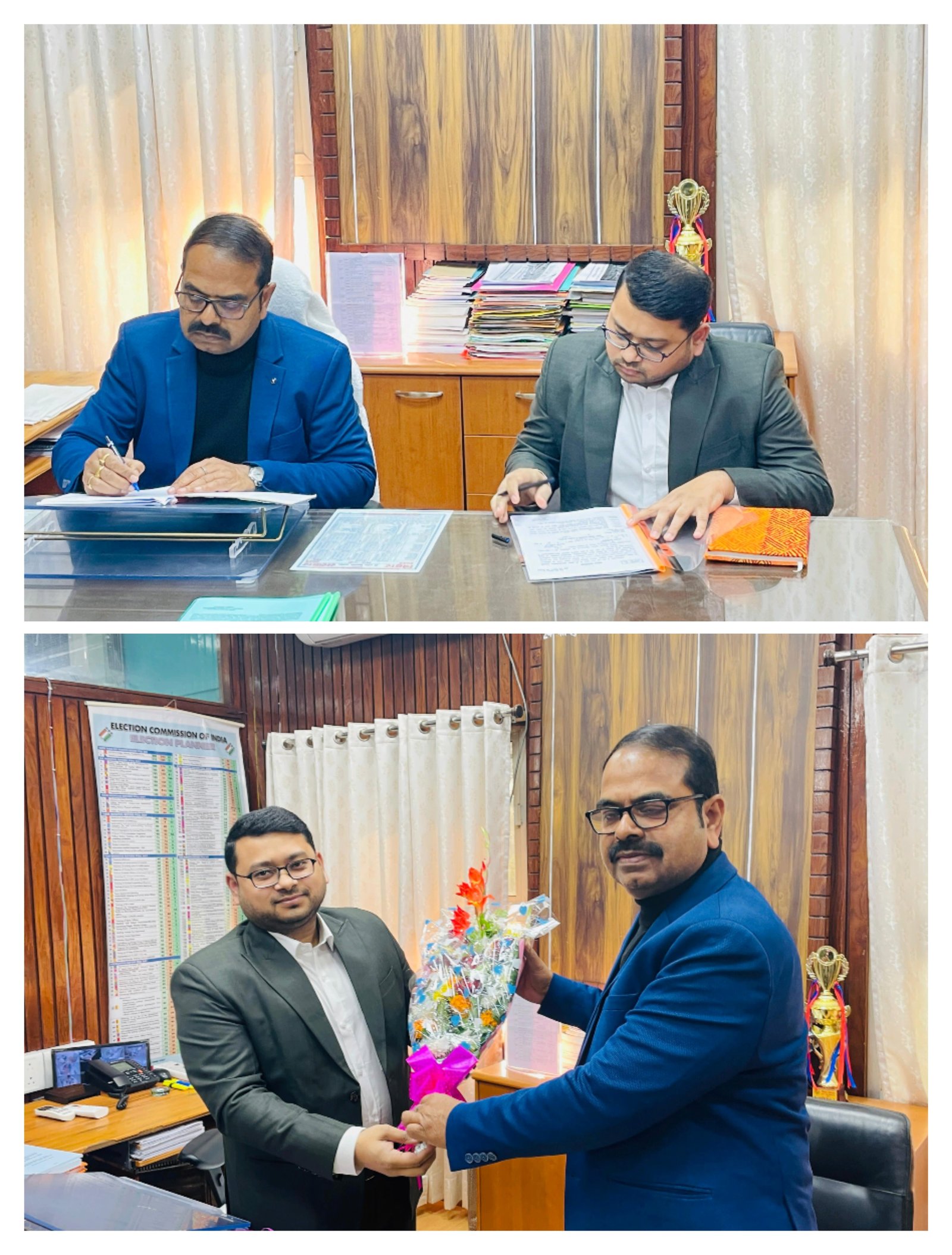 हिंदी समाचार |जिला के नए जिला पदाधिकारी ने,...