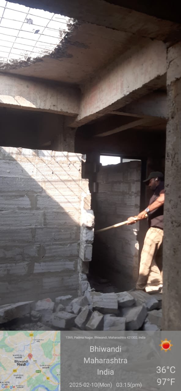 हिंदी समाचार |भिवंडी में अनधिकृत निर्माण पर...