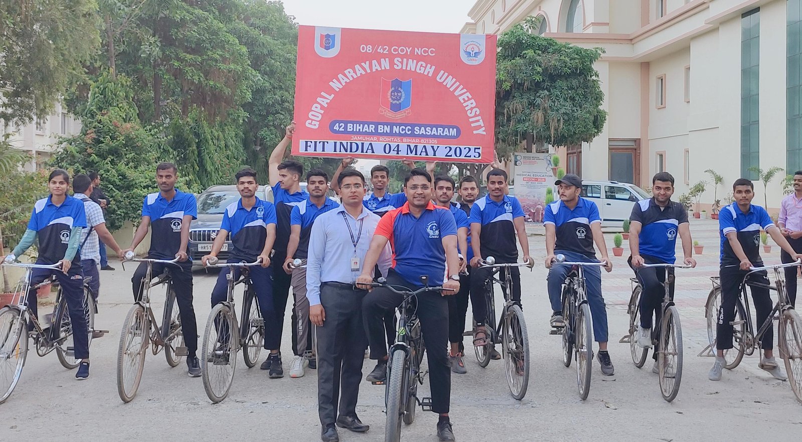 हिंदी समाचार |जीएनएसयू में निकाली गई साइकिल...